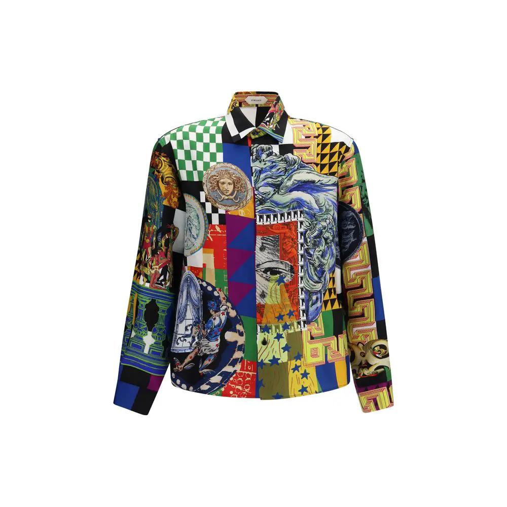 Versace Versace Multicolor Silk Pattern Shirt