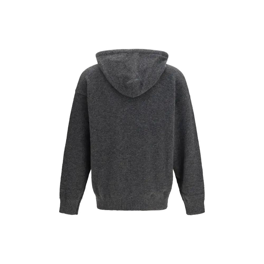 Laneus Laneus Gray Cashmere Hoodie