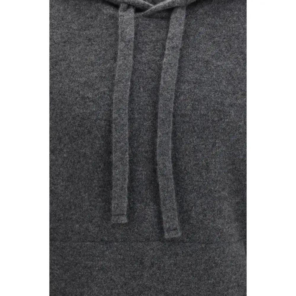 Laneus Gray Cashmere Hoodie