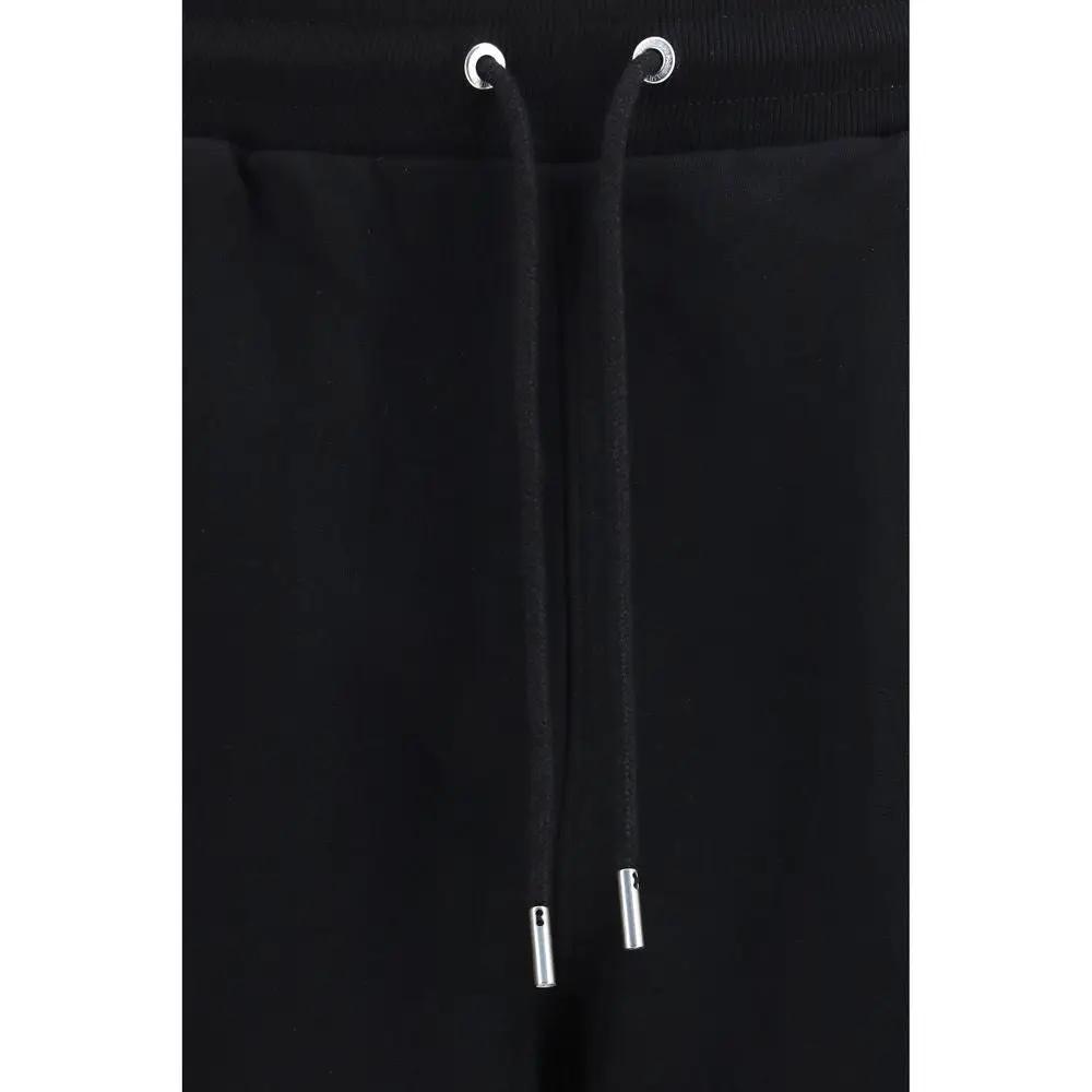 Ami Paris Ami Paris Black Cotton Joggers (Workout Pants)