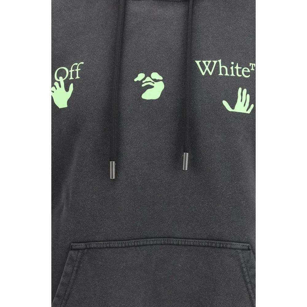 Off-White Gray Cotton Sweatshirt