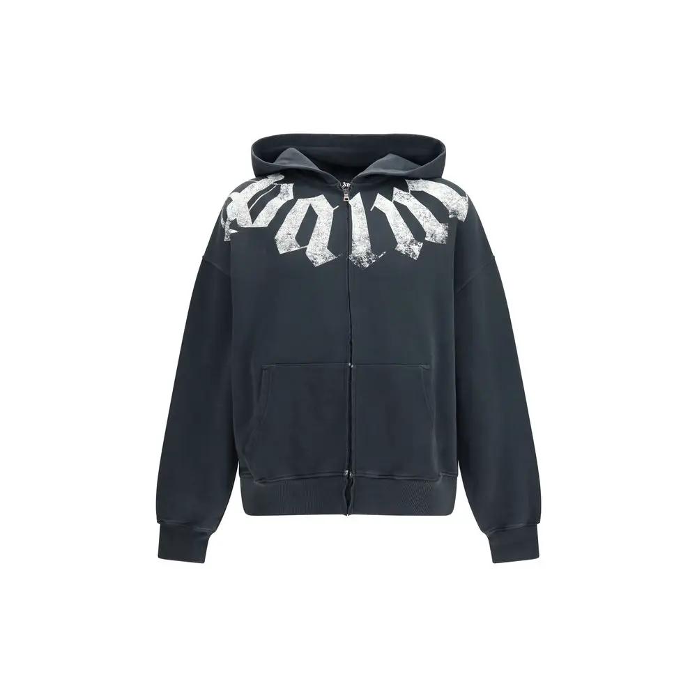 Palm Angels Black Cotton Sweatshirt