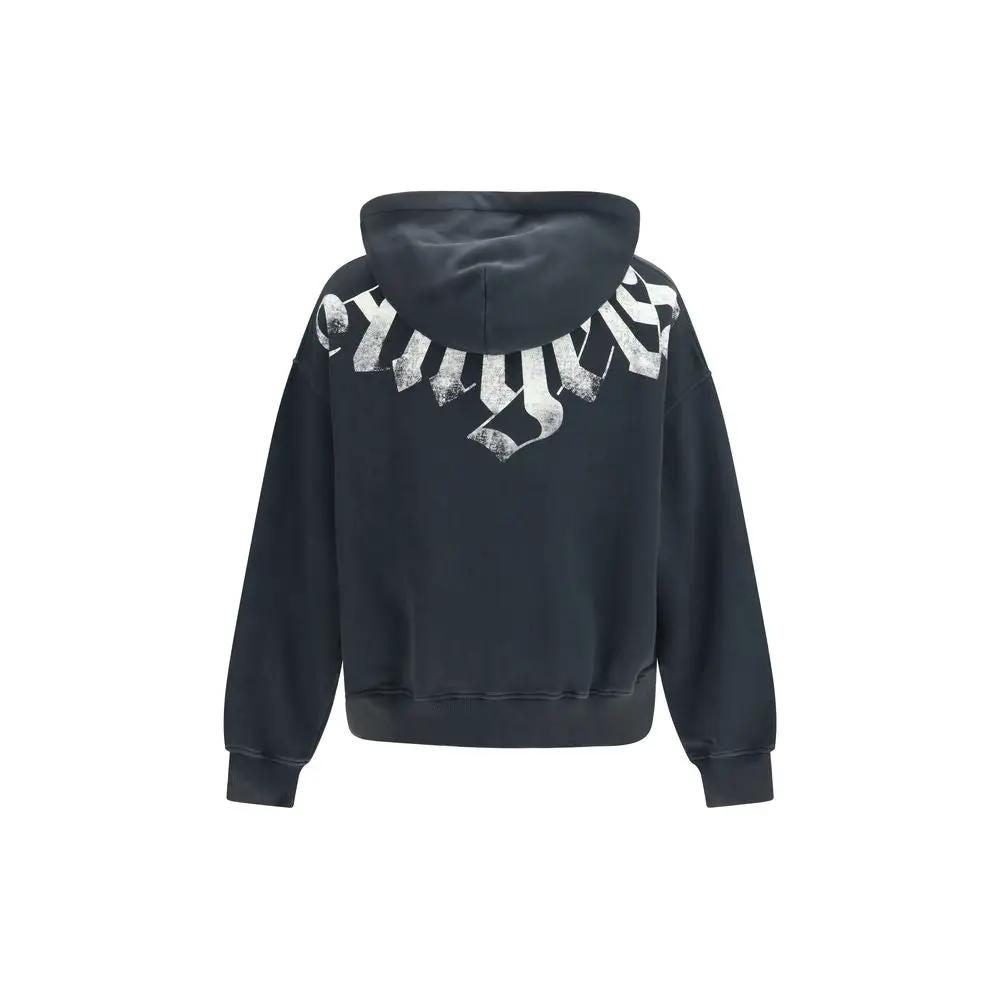 Palm Angels Black Cotton Sweatshirt