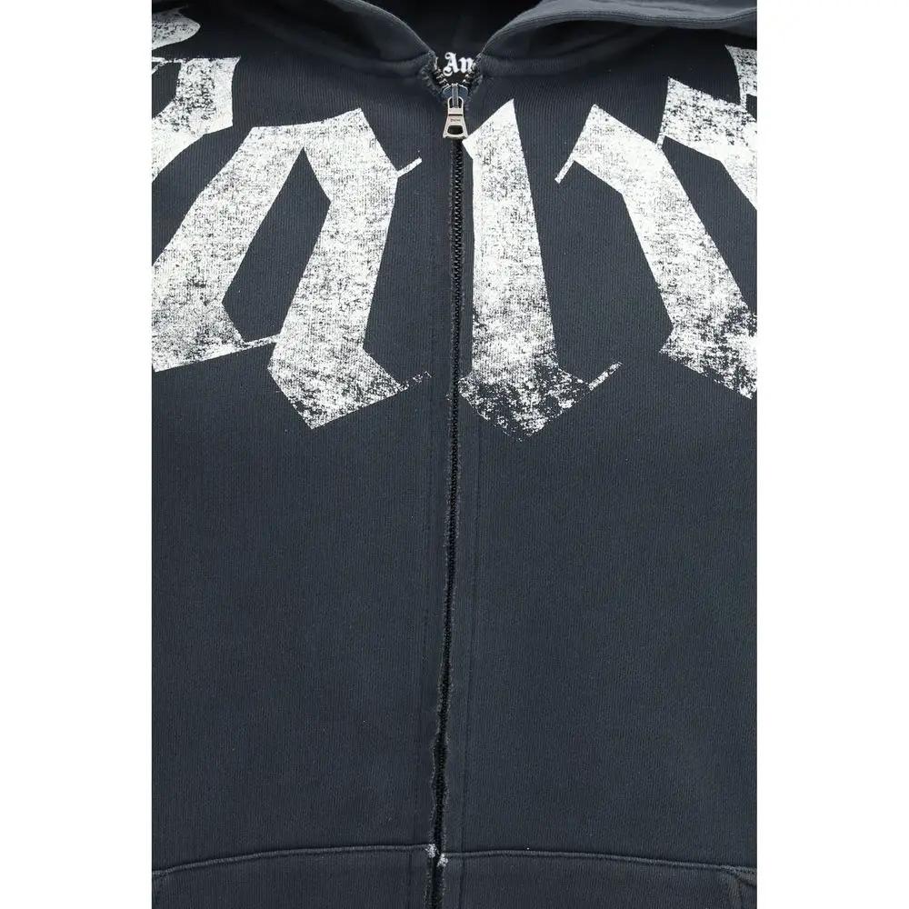 Palm Angels Black Cotton Sweatshirt