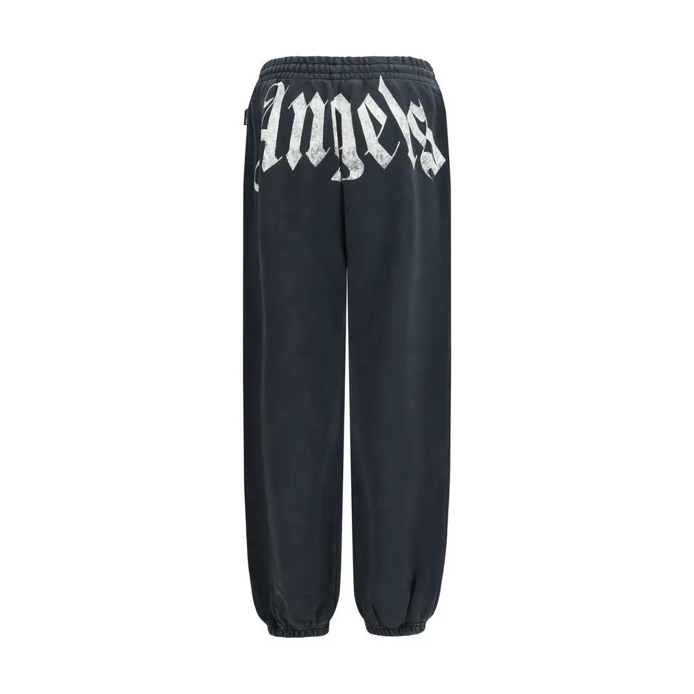 Palm Angels Gray Cotton Joggers (Workout Pants)