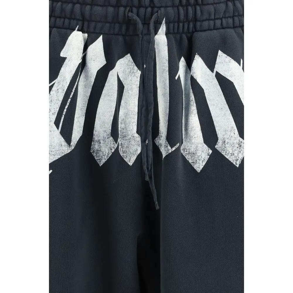 Palm Angels Gray Cotton Joggers (Workout Pants)