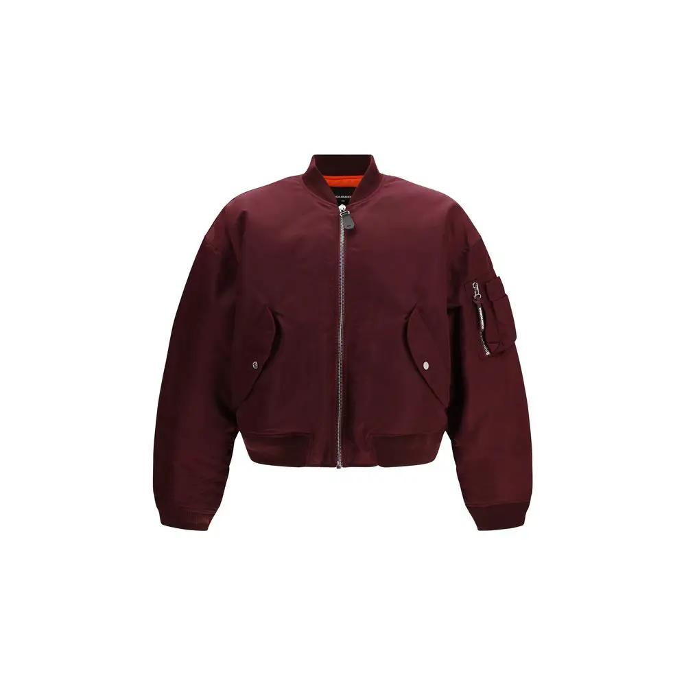 Dsquared² Bordeaux Nylon Bomber