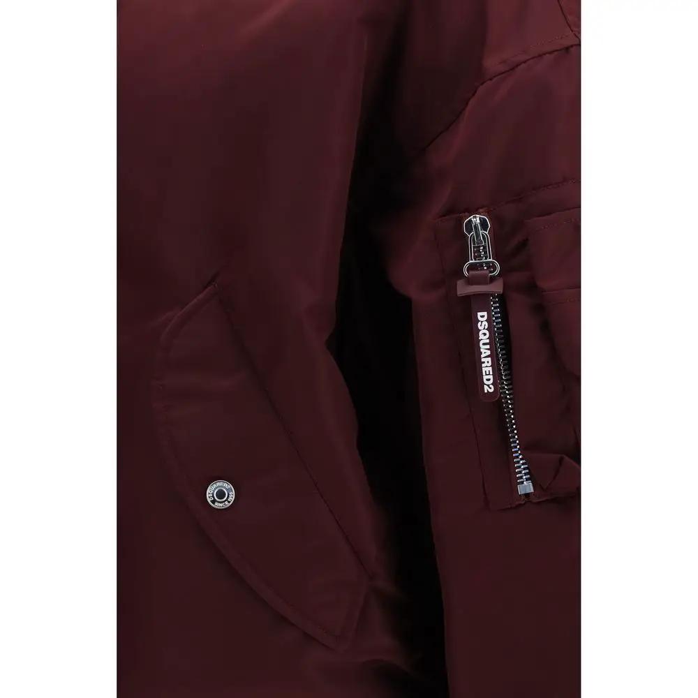 Dsquared² Bordeaux Nylon Bomber