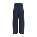 Max Mara Max Mara Blue Polyamide Casual Pants