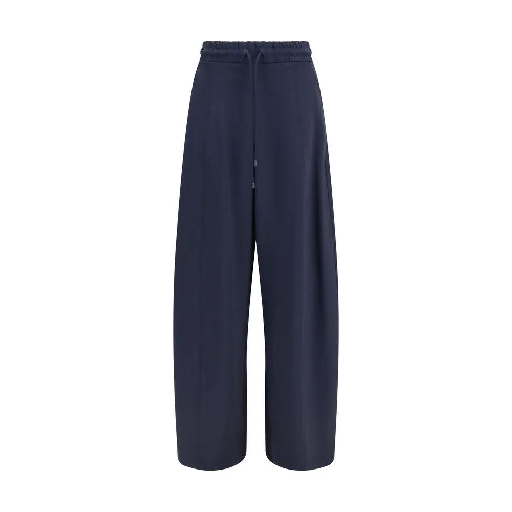 Max Mara Max Mara Blue Polyamide Casual Pants