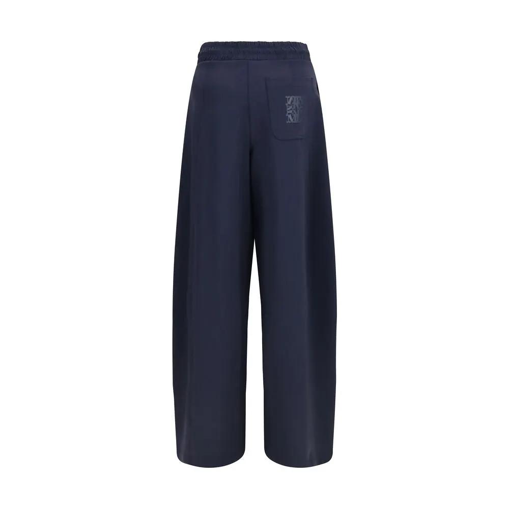 Max Mara Max Mara Blue Polyamide Casual Pants
