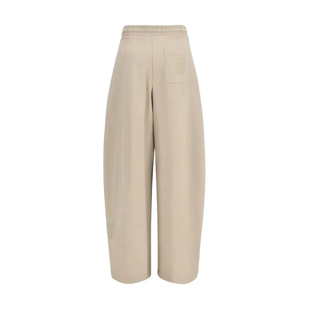 Max Mara Beige Polyamide Athletic Pants