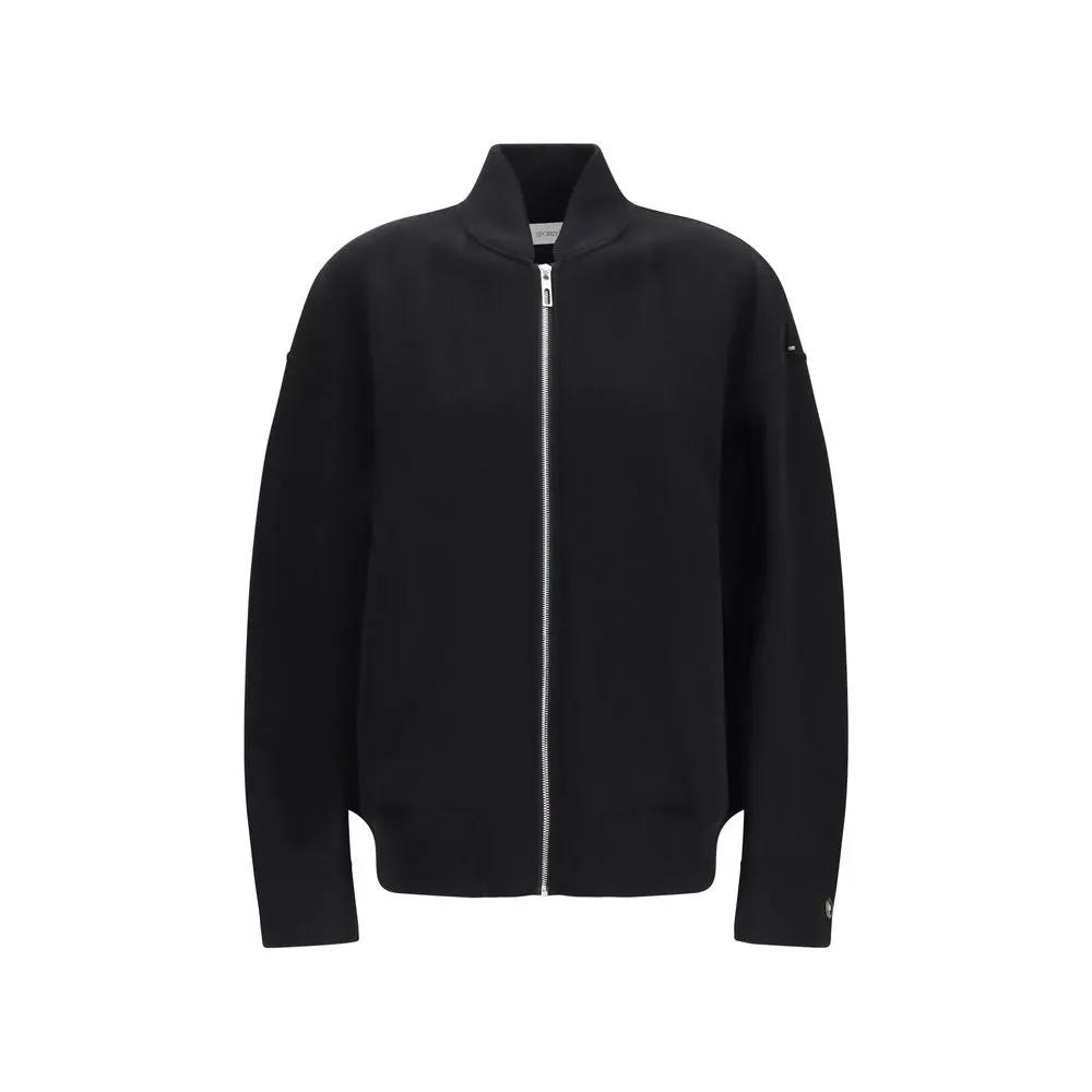 Max Mara Black Wool Oves Aries Full-Length Jacket