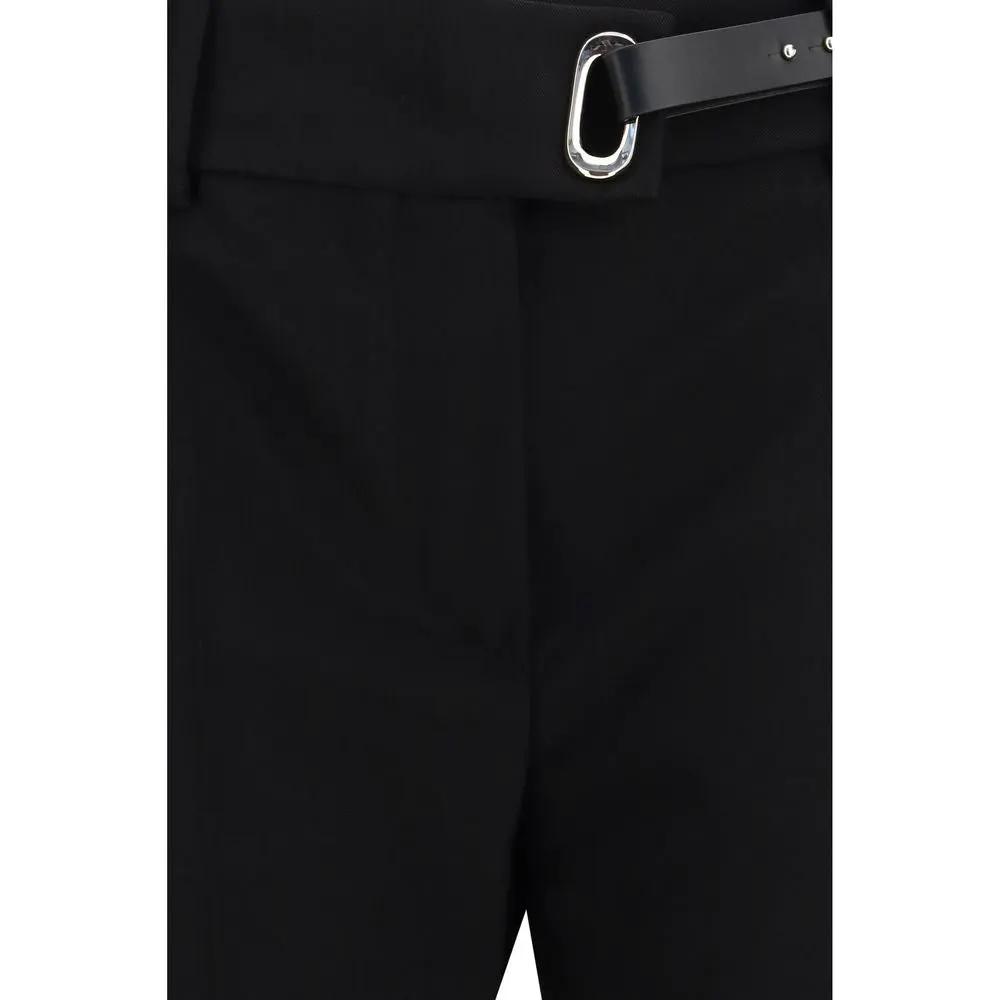 Max Mara Pantalon Décontracté Noir en Viscose