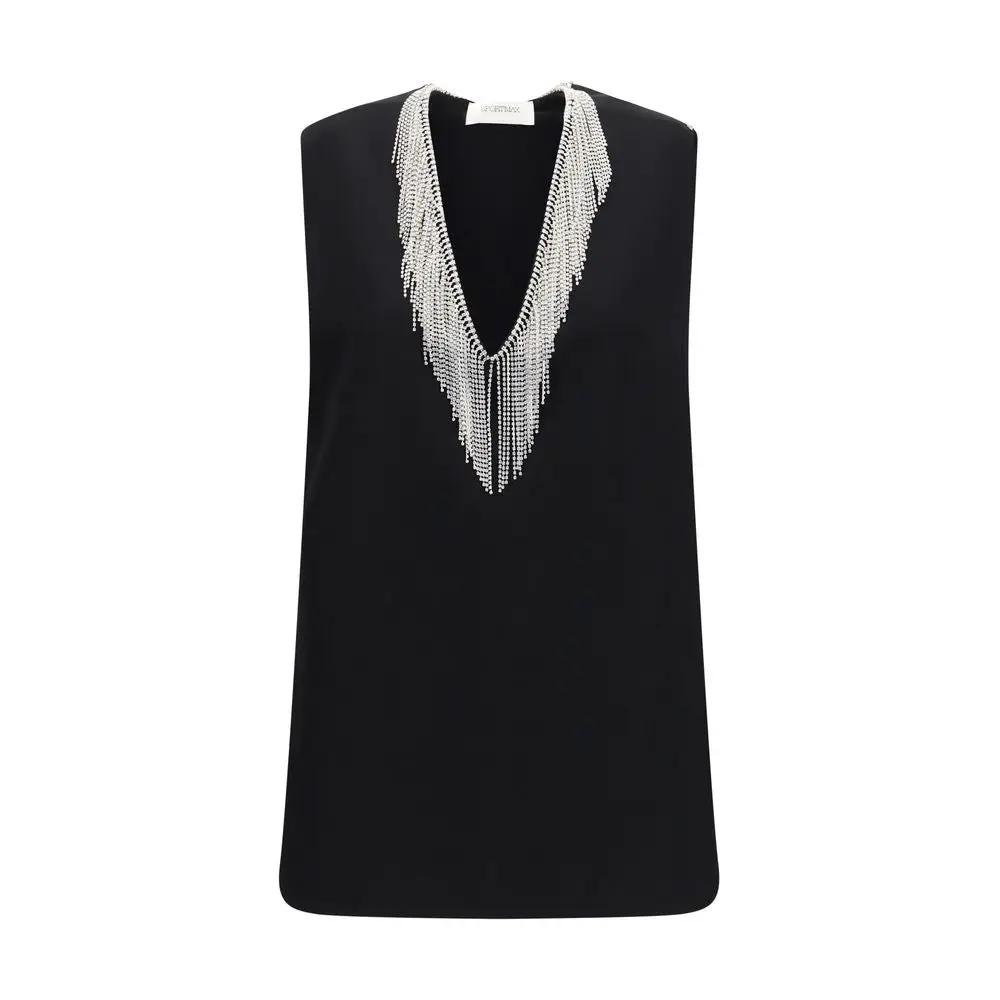 Max Mara Black Polyester Shirt
