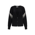 Max Mara Black Wool Oves Aries Cardigan