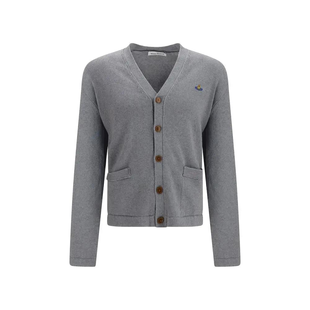 Vivienne Westwood Gray Cotton Cardigan