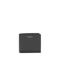 Saint Laurent Black Calf Leather Bos Taurus Wallet