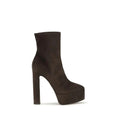 LE SILLA LE SILLA Brown Suede Leather Ankle Boots