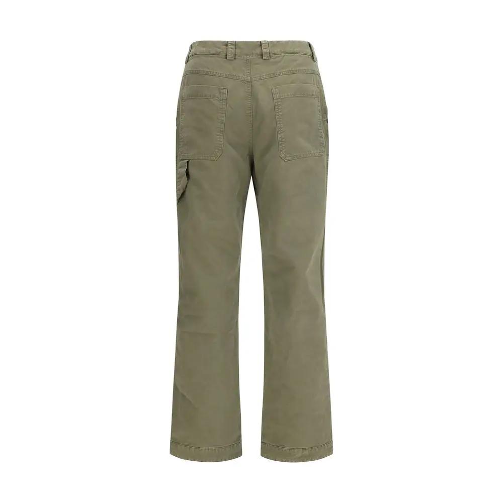 Off-White Off-White Bicolor Cotton Casual Pants