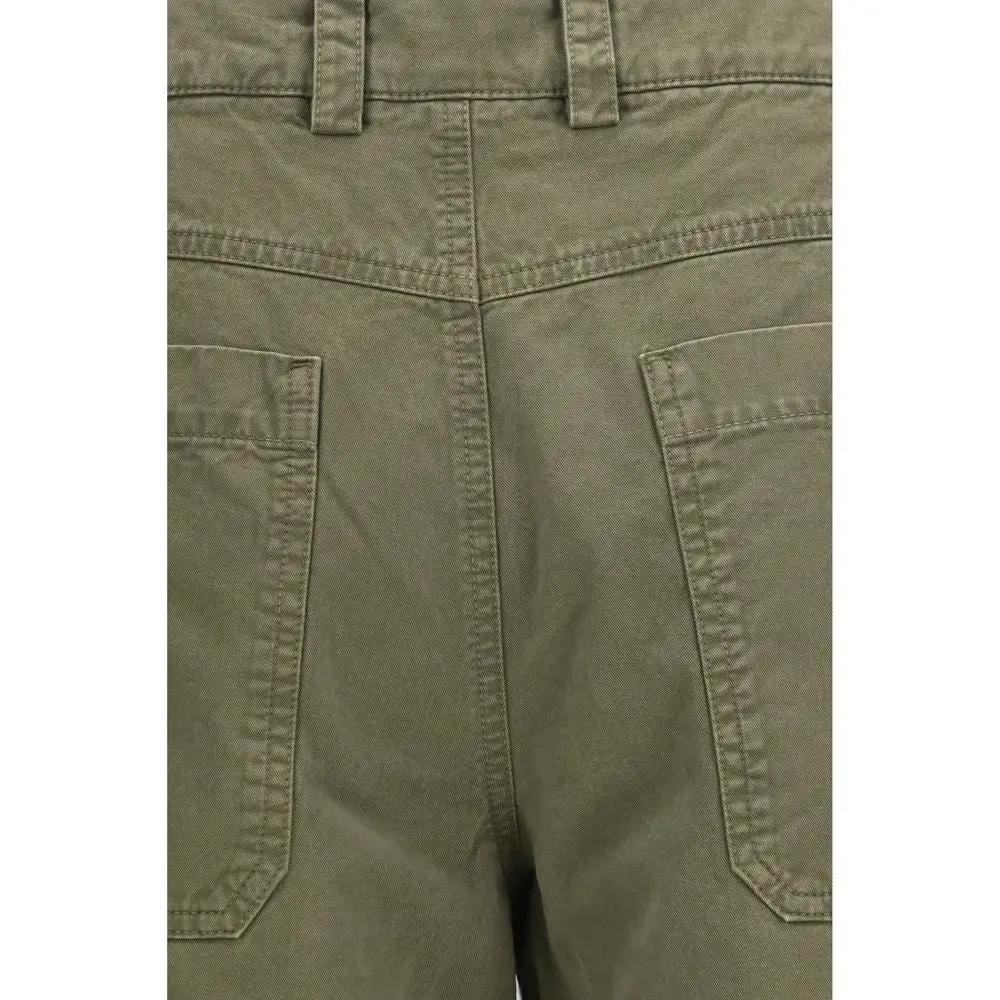 Off-White Off-White Bicolor Cotton Casual Pants