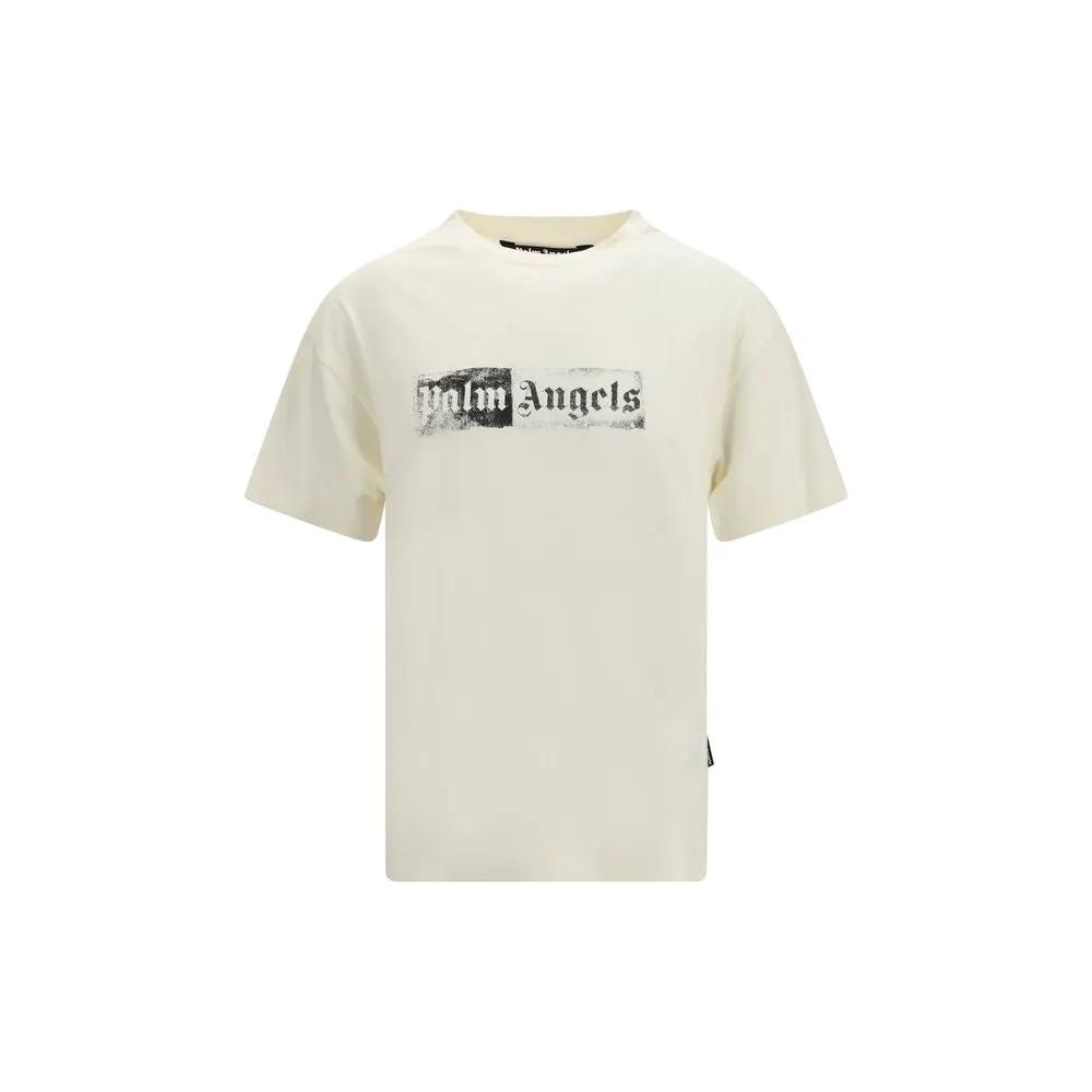Palm Angels Palm Angels Beige Cotton T-Shirt
