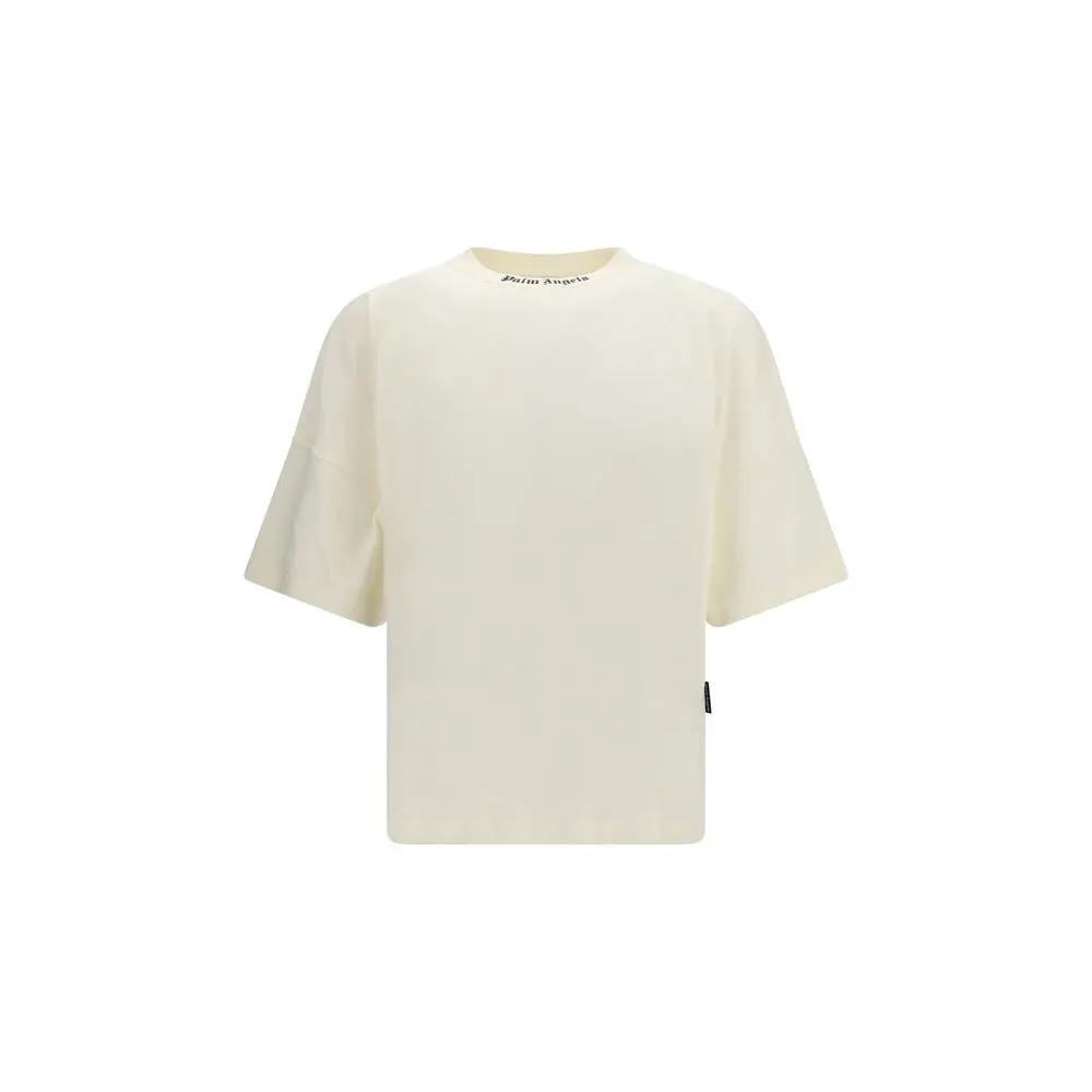 Palm Angels Palm Angels Beige Cotton T-Shirt