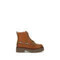PINKO PINKO Brown Calf Leather Bos Taurus Lace-Up Boots