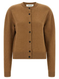Cardigan en laine marron Rohe