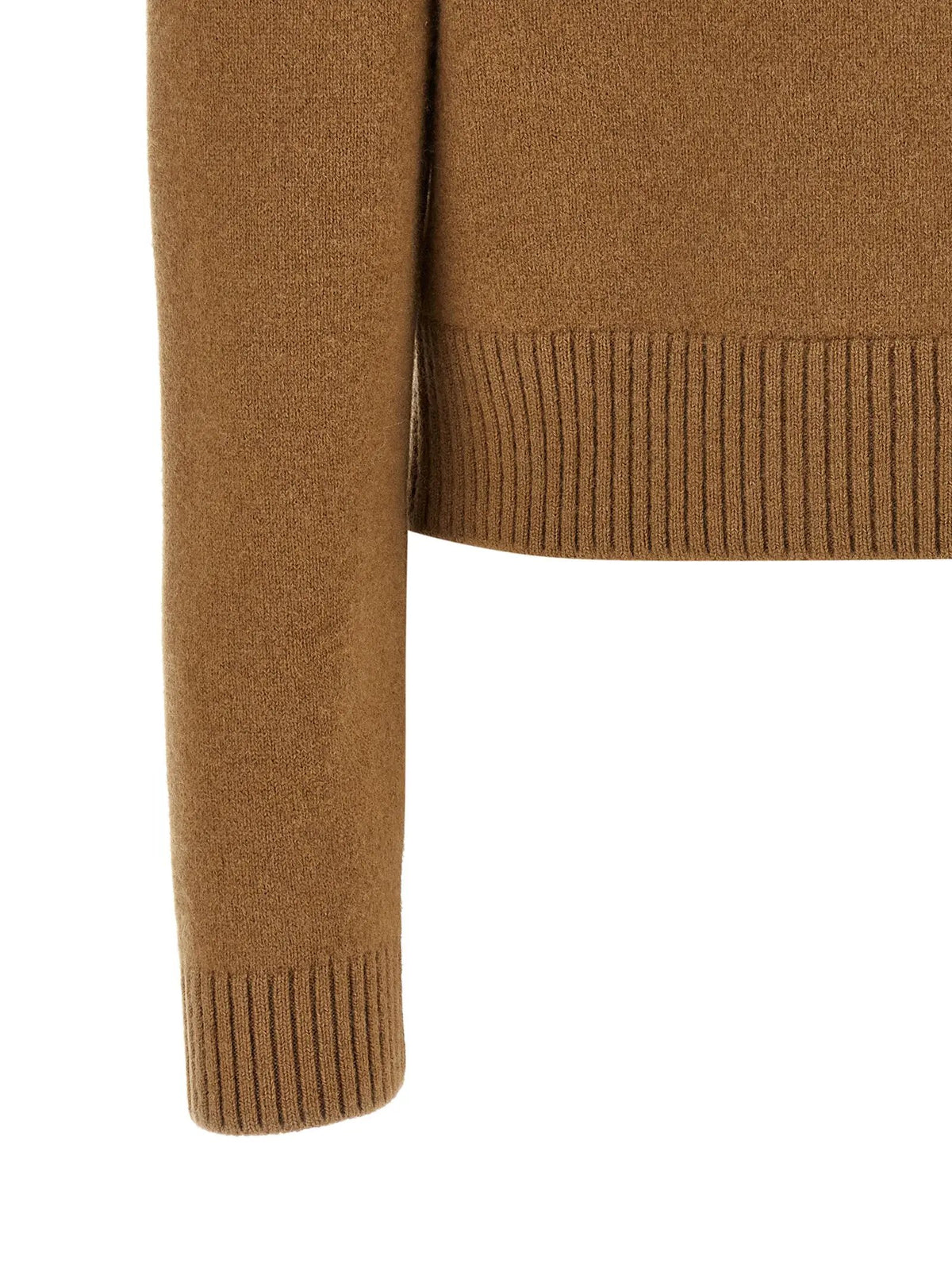 Cardigan en laine marron Rohe