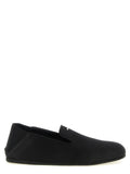 Giuseppe Zanotti Black Viscose Slip-On Loafers