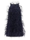 PINKO Blue Polyester Short Dress