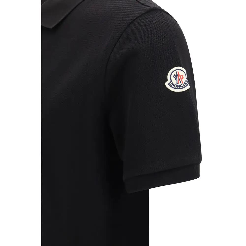 Moncler Moncler Black Cotton Polo Shirt