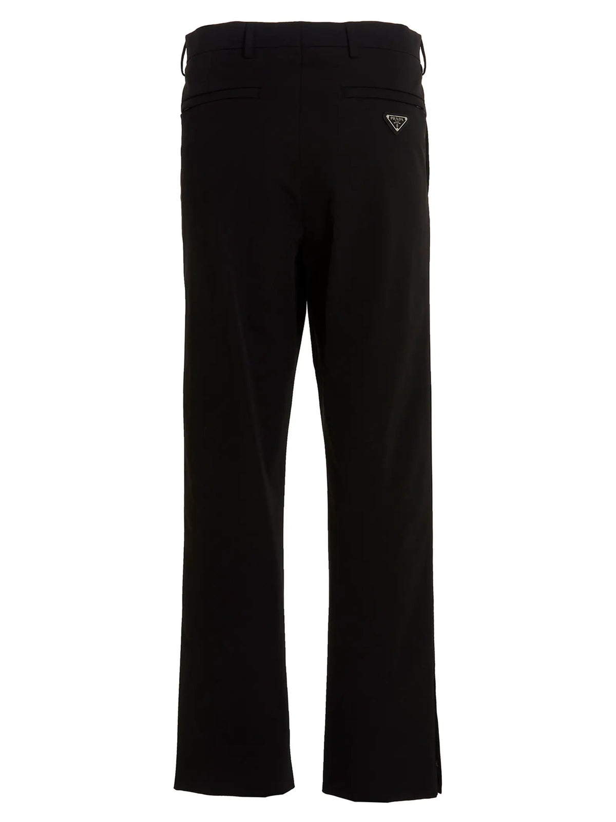 Prada Black Polyester Casual Pants