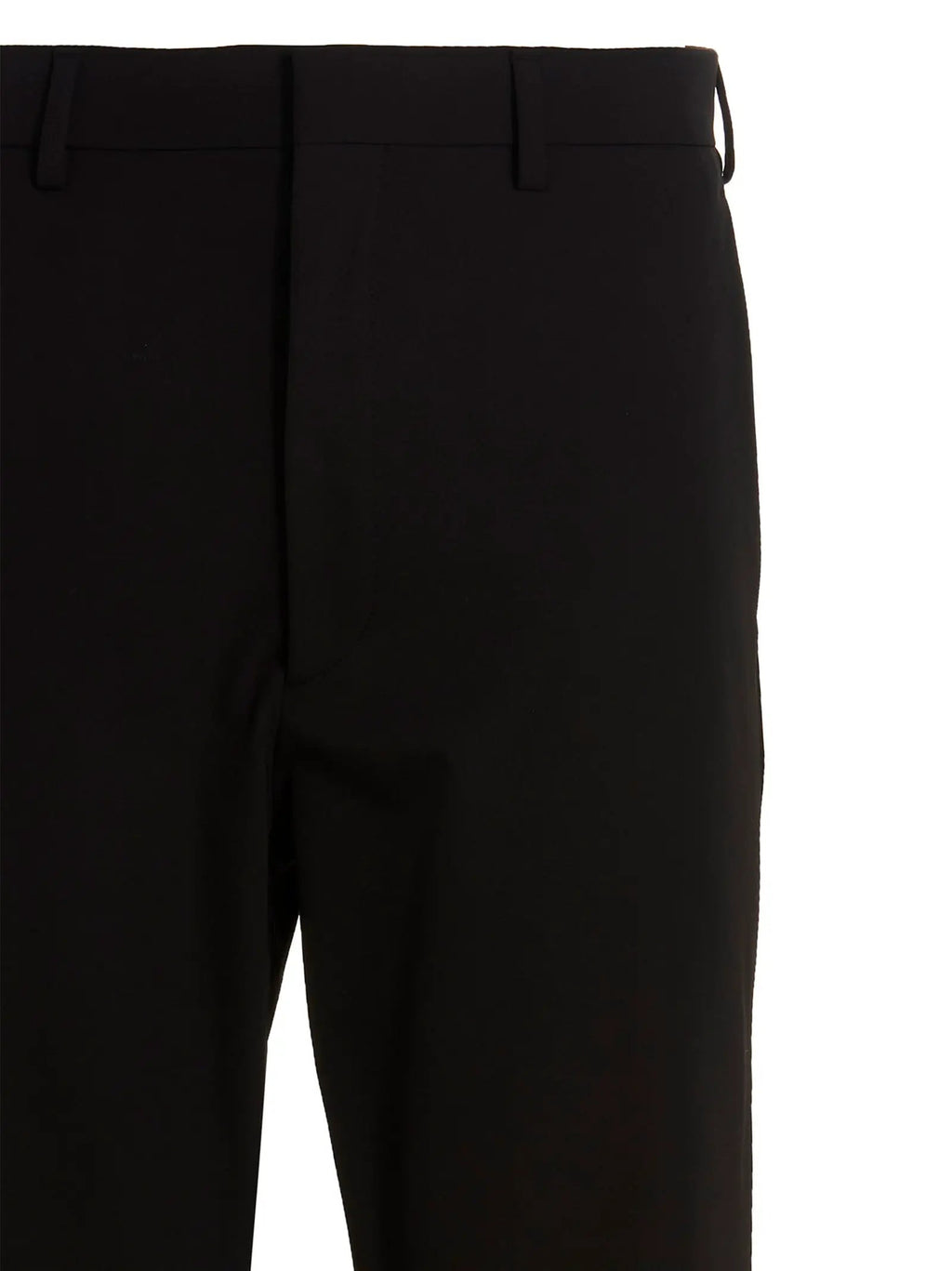 Prada Black Polyester Casual Pants