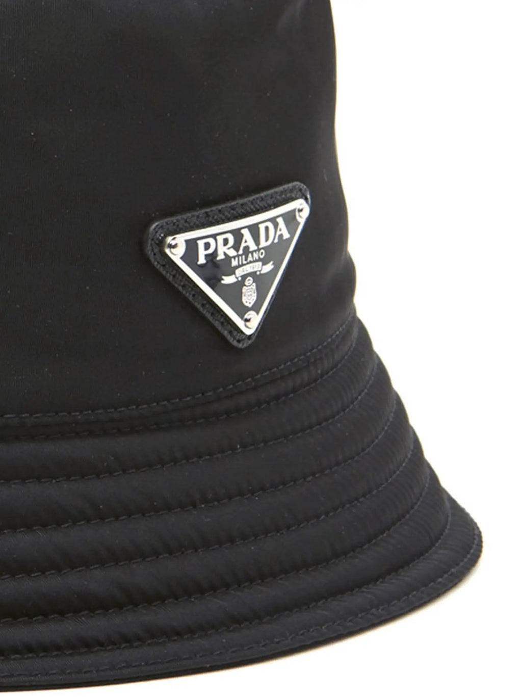 Prada Black Nylon Bucket Hat