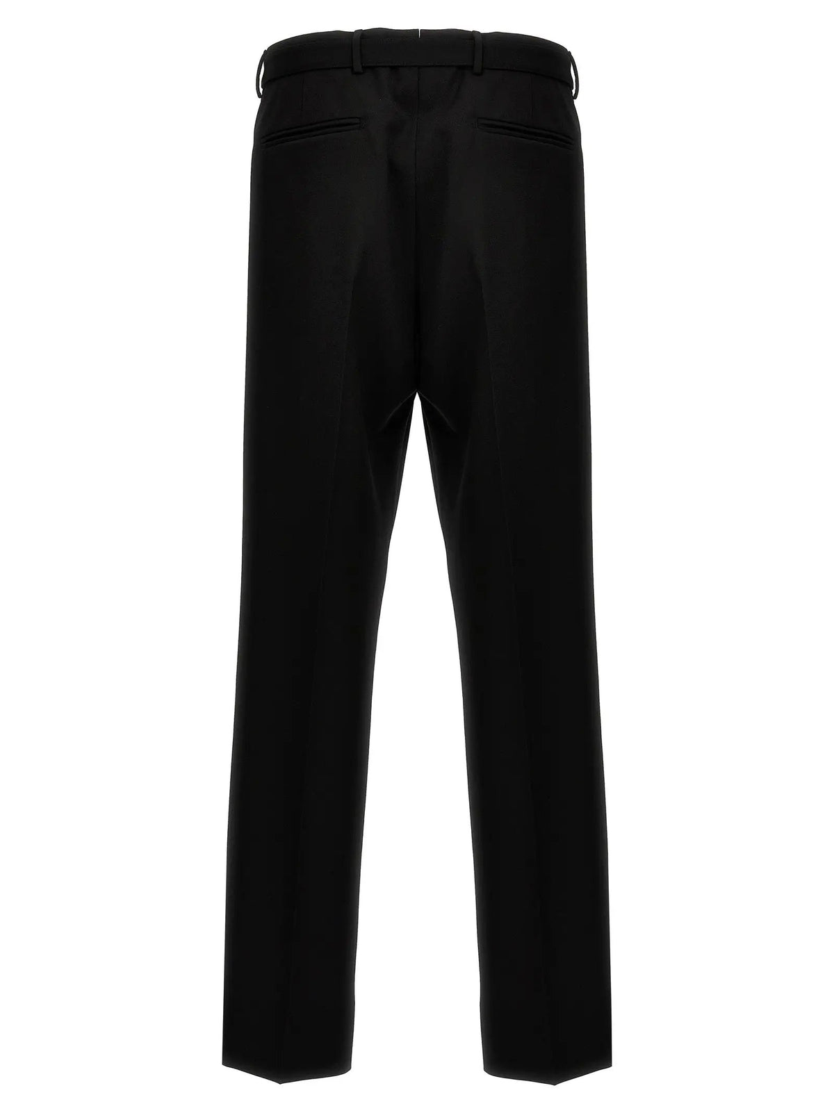 Prada Black Virgin Wool Dress Pants