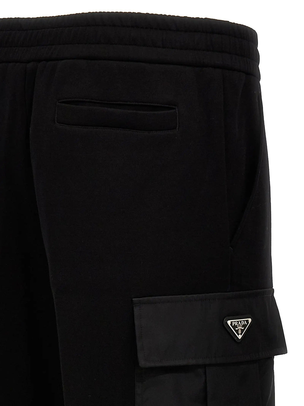 Prada Black Cotton Joggers (Workout Pants)