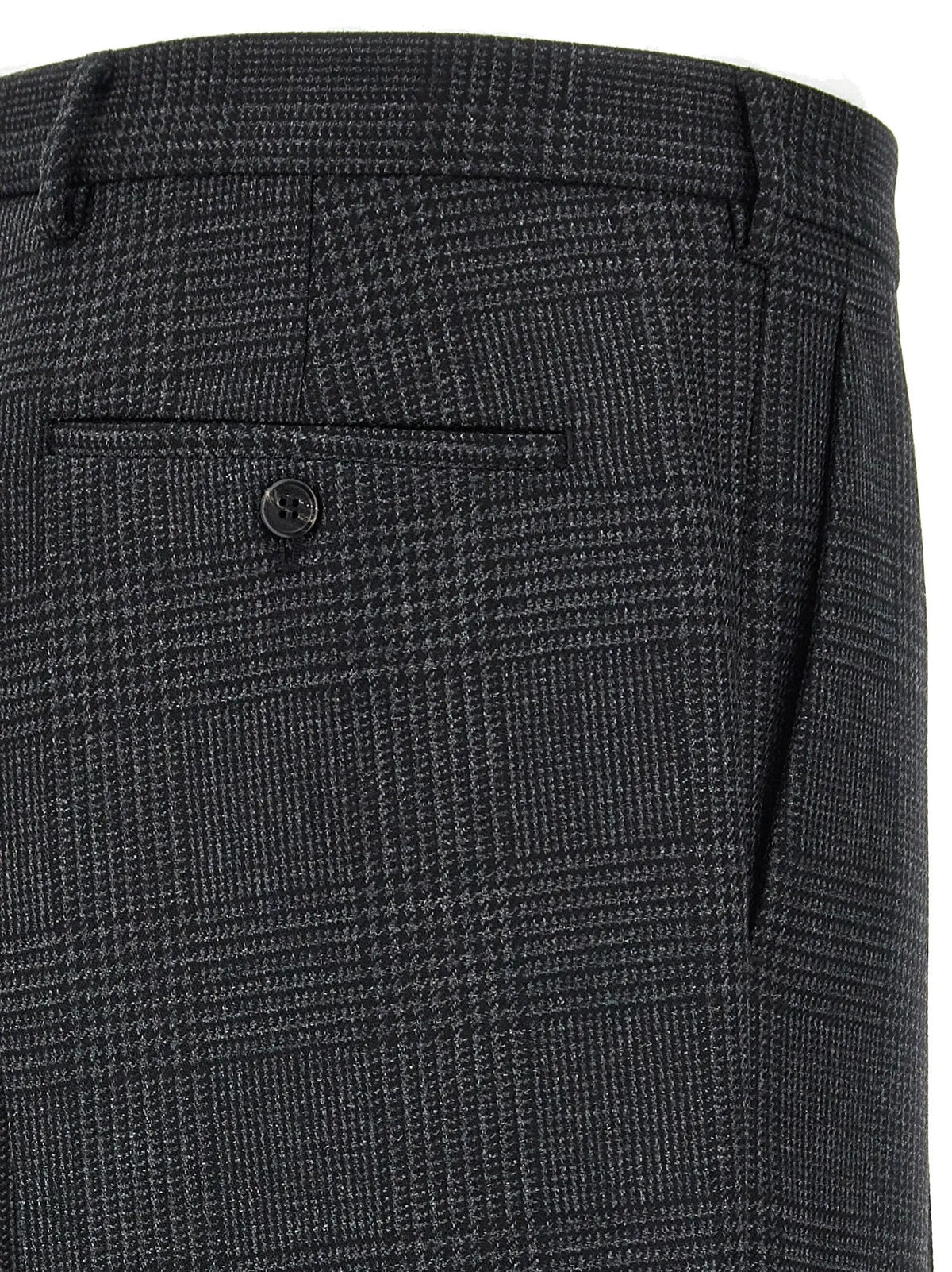 Prada Gray Virgin Wool Dress Pants