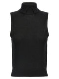 Prada Black Cashmere Sleeveless Jacket