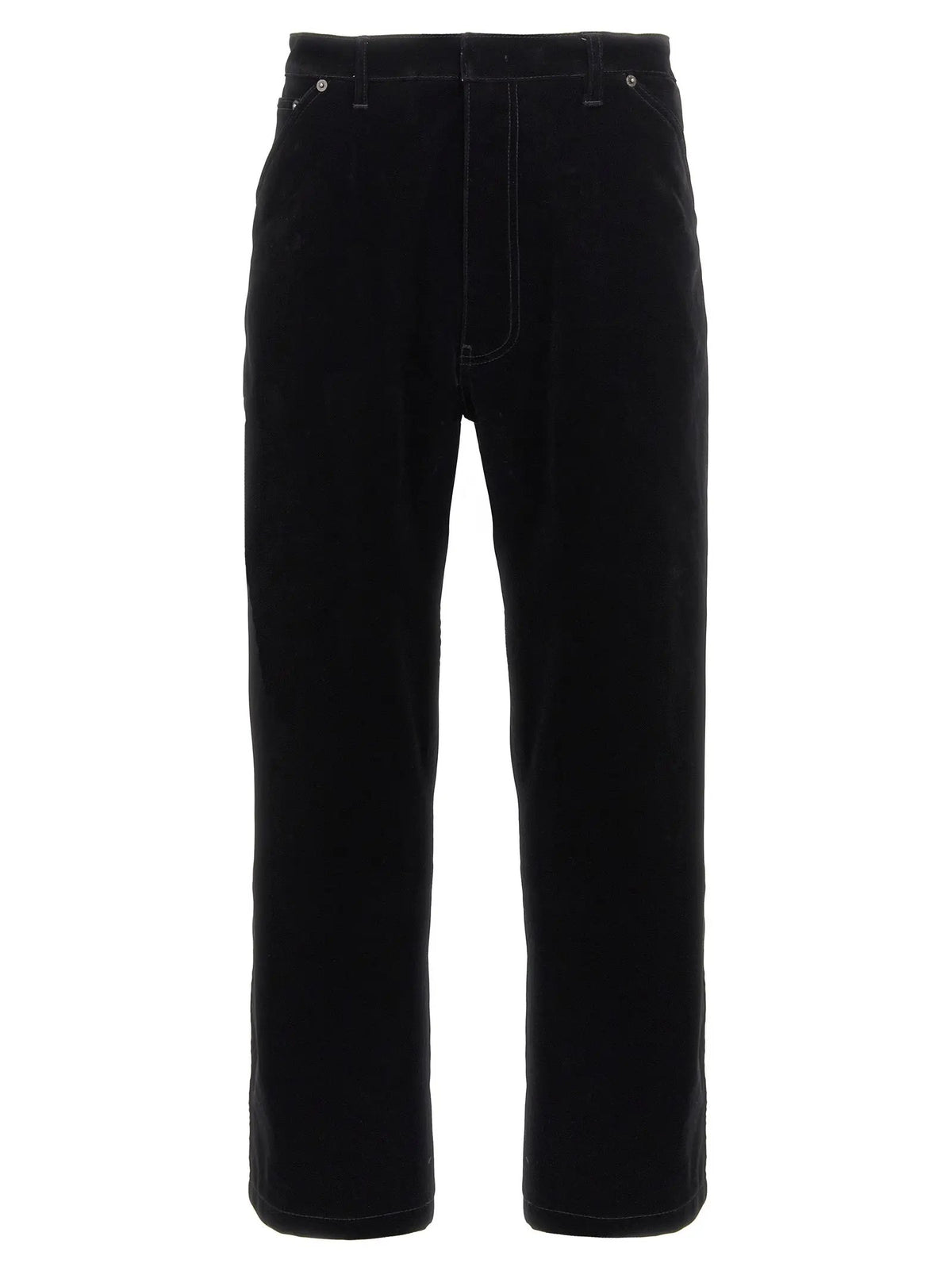 Prada Black Cotton Casual Pants