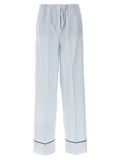 Prada Blue Cotton Casual Pants