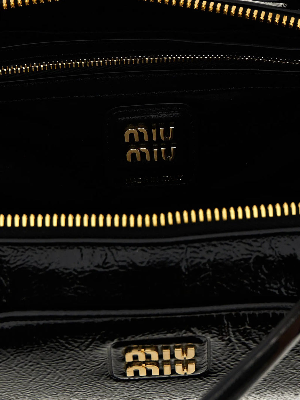 Miu Miu Black Lamb Leather Handbag
