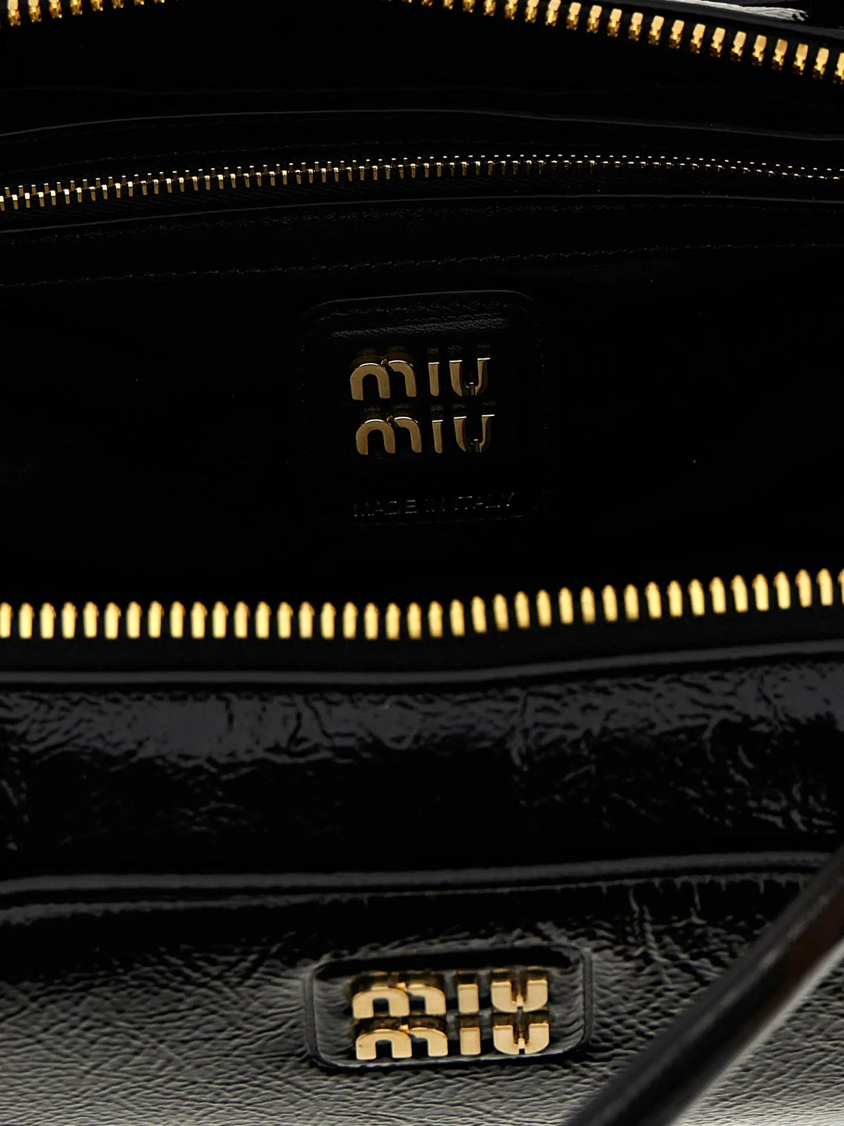 Miu Miu Black Lamb Leather Handbag