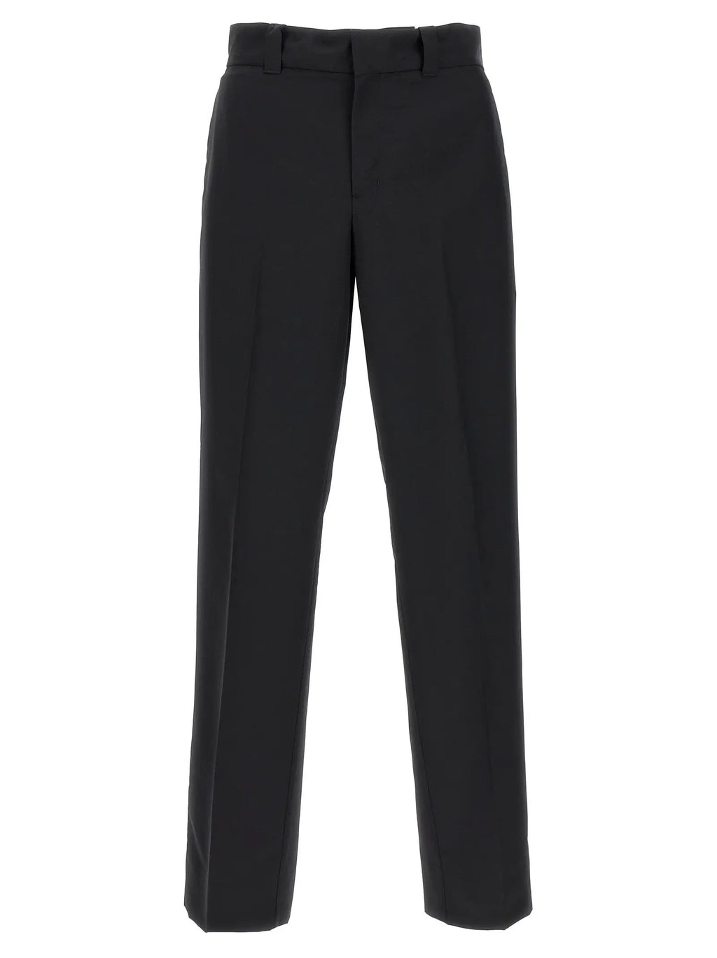 Prada Black Virgin Wool Casual Pants