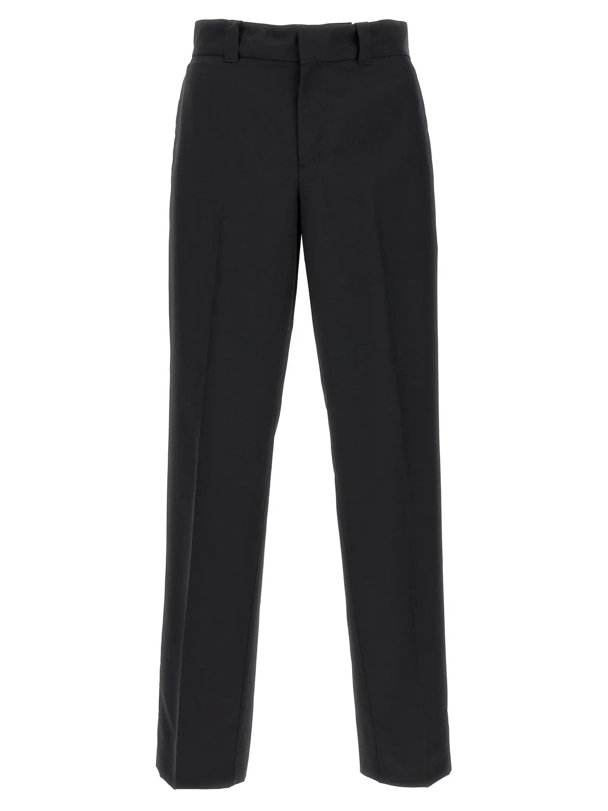Prada Black Virgin Wool Casual Pants