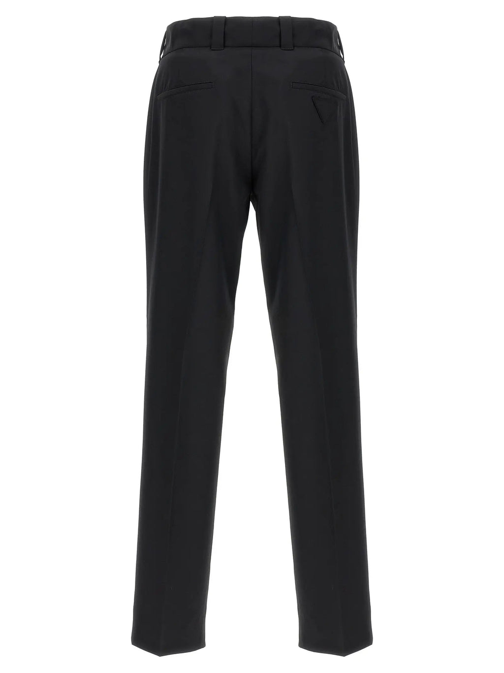 Prada Black Virgin Wool Casual Pants