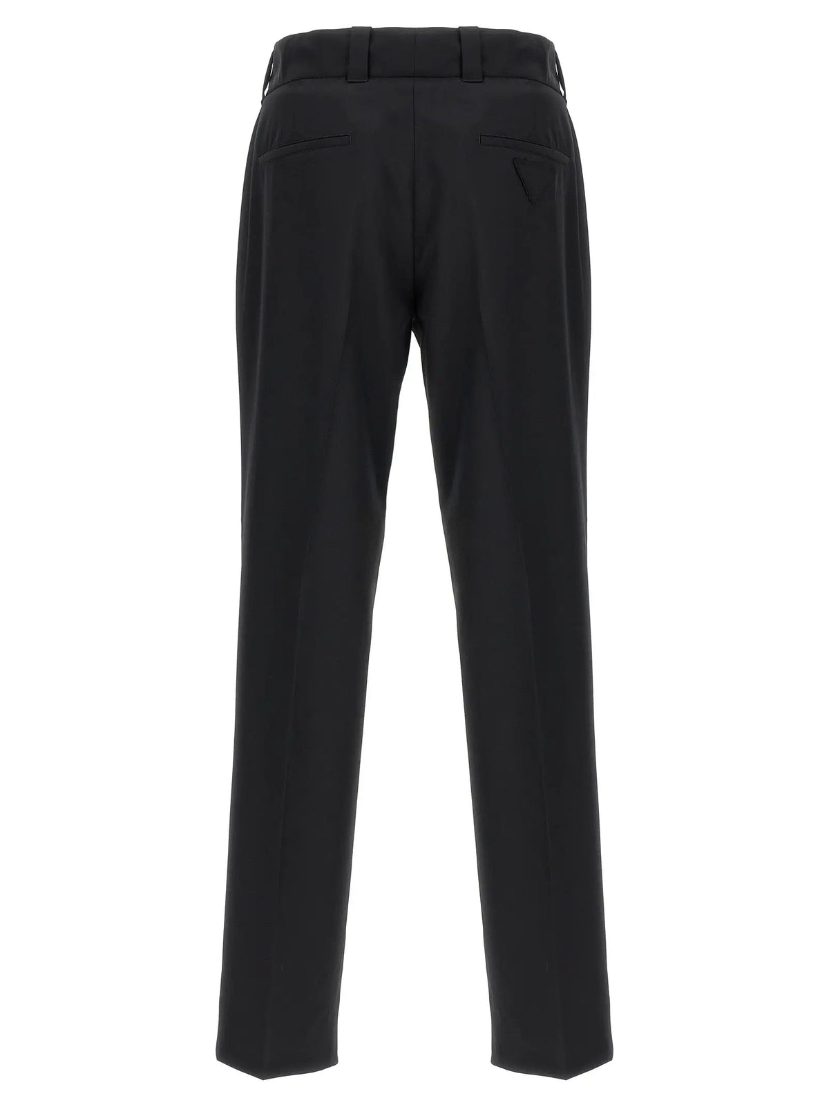 Prada Black Virgin Wool Casual Pants