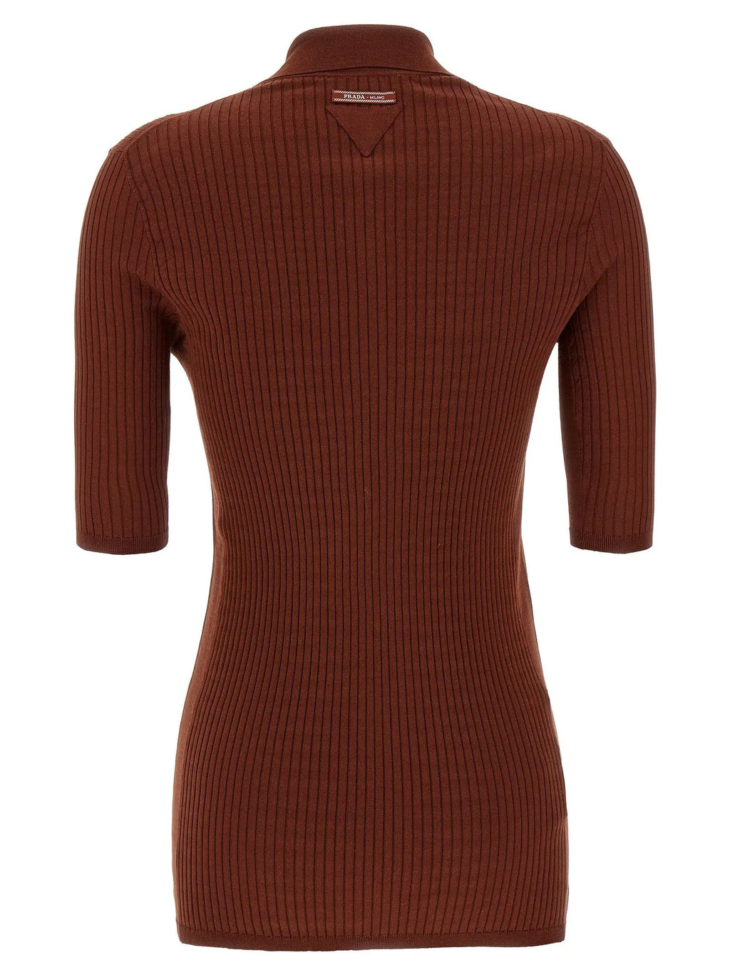 Prada Prada Brown Cotton Polo Shirt