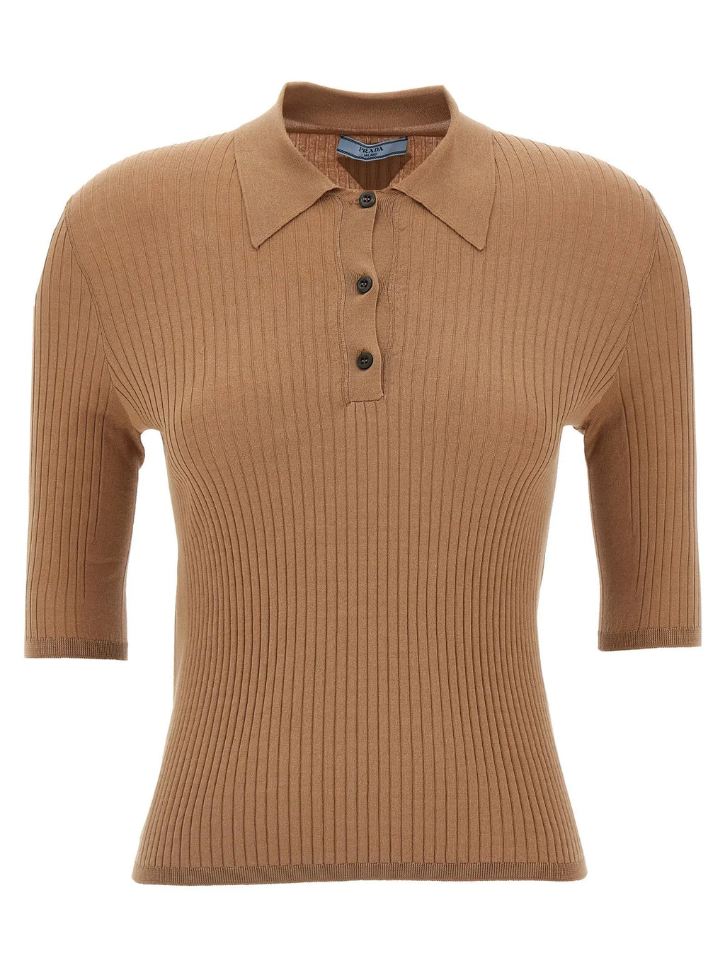Prada Prada Beige Cotton Polo Shirt